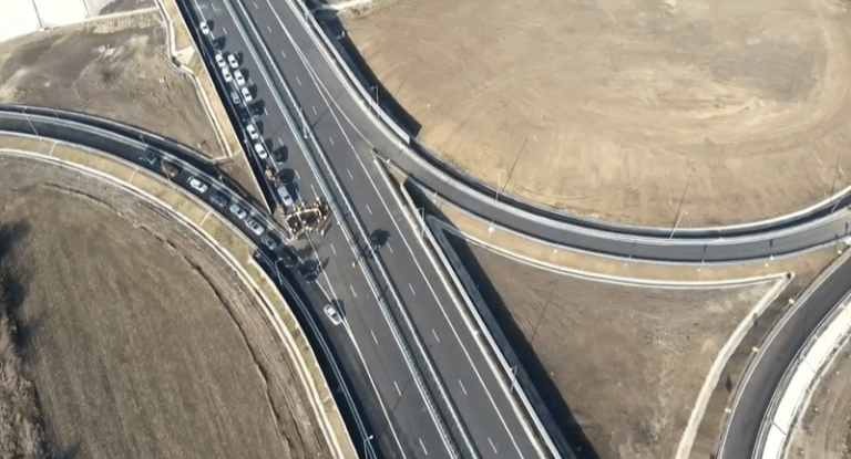 Imagini extrem de spectaculoase: s-a deschis un tronson de pe noua Centură a Capitalei