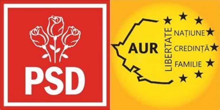 PSD în scădere, AUR în creștere (Sondaj)