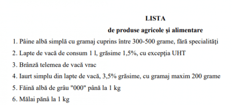 3 produse nu se vor mai regăsi/ DOCUMENT