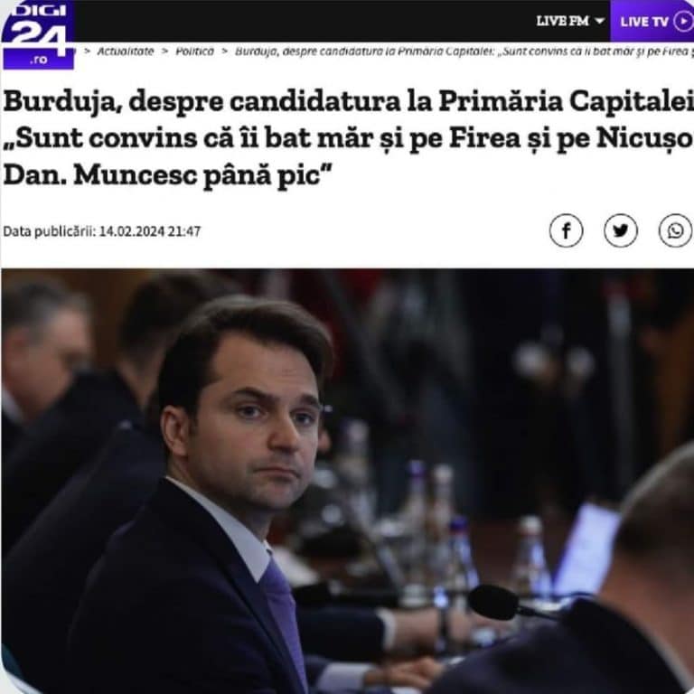 Val de reacții din partea social-democraților stârnite de declarația candidadtului PNL la Primărie. Sebastian Burduja, desființat de PSD