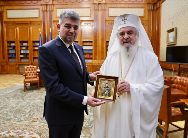 Premierul Ciolacu a avut o întâlnire cu Patriarhul Daniel