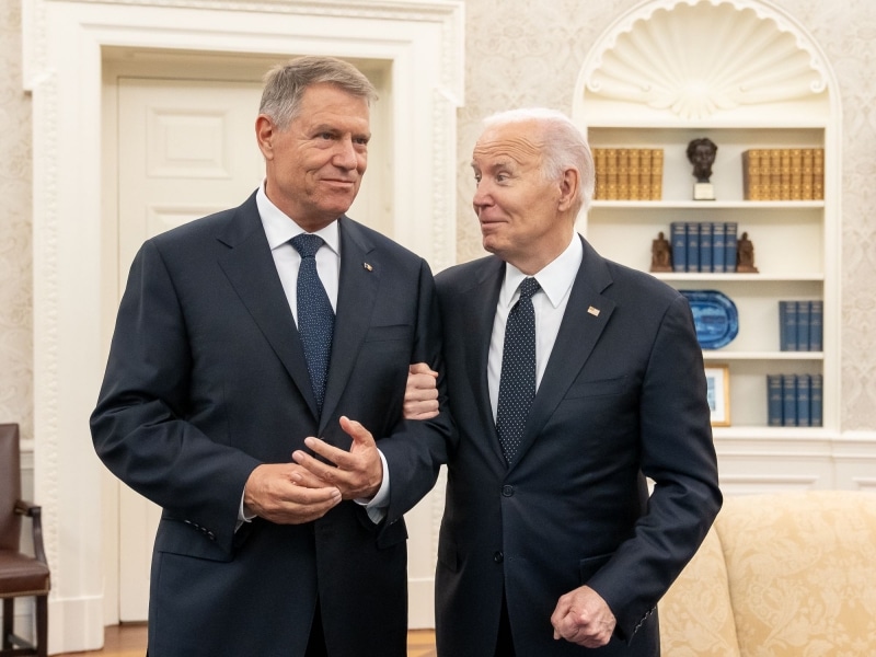 Klaus Iohannis a anunțat, din SUA, ce a discutat cu Biden despre susținerea sa la șefia NATO