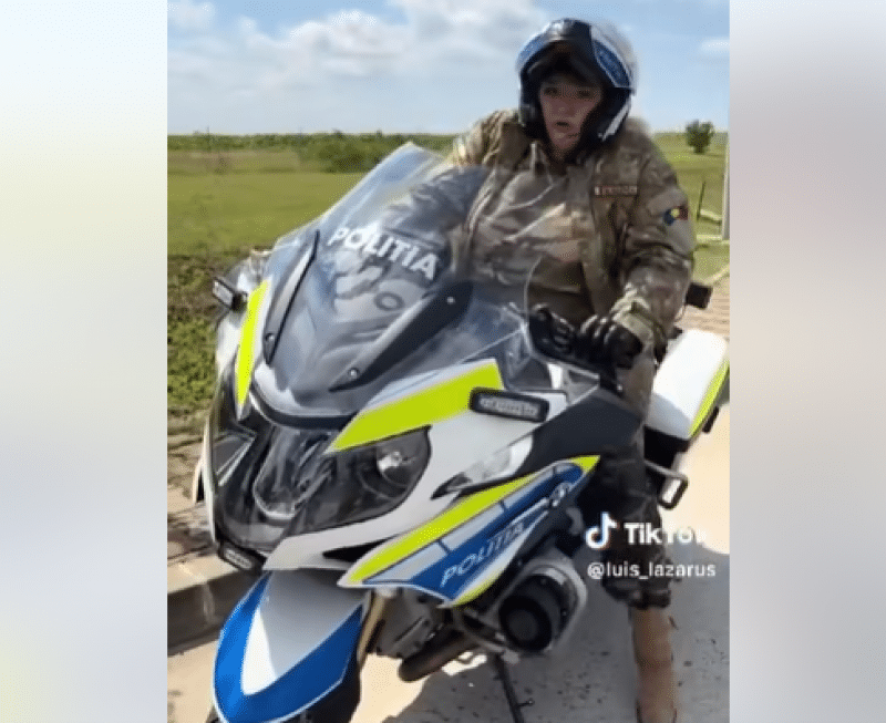 VIDEO IGPR, reacție după ce Diana Șoșoacă a fost surprinsă ‘călare’ pe motocicleta Poliției