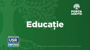 De ce avem nevoie pentru un sistem de educație performant!