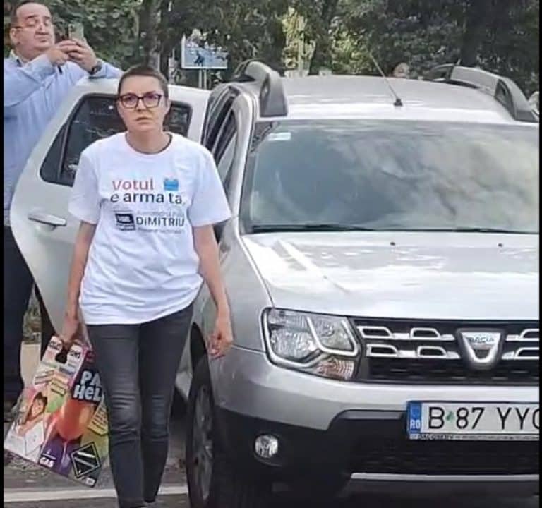 VIDEO USR, campanie electorală din mașina instituției publice, în Sectorul 5