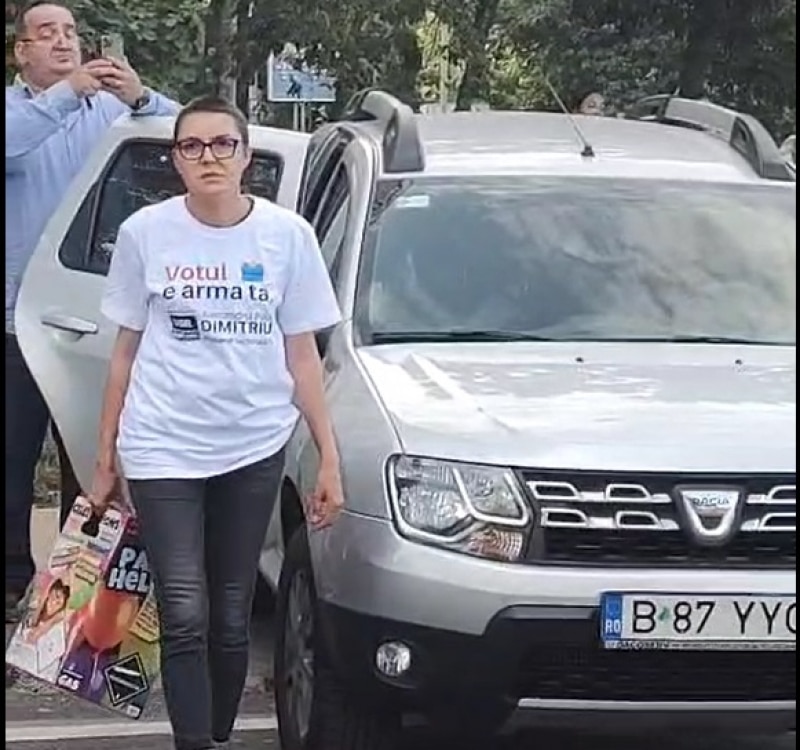 VIDEO USR, campanie electorală din mașina instituției publice, în Sectorul 5