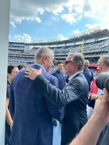 FOTO Mircea Geoană și Anthony Blinken, secretarul de stat al SUA, au asistat împreună la un meci de baseball